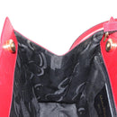 Salvatore Ferragamo Vala Hand Bag Leather 2way Red Gold Auth BA6584-21