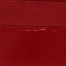Salvatore Ferragamo Vala Hand Bag Leather 2way Red Gold Auth BA6584-3