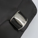 Salvatore Ferragamo Vala Shoulder Bag Leather Black Silver Auth BA6586-17