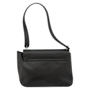 Salvatore Ferragamo Vala Shoulder Bag Leather Black Silver Auth BA6586-2