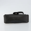 Salvatore Ferragamo Vala Shoulder Bag Leather Black Silver Auth BA6586-5