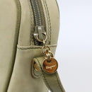 Salvatore Ferragamo Shoulder Bag Suede Green Gold Auth BA6587-10