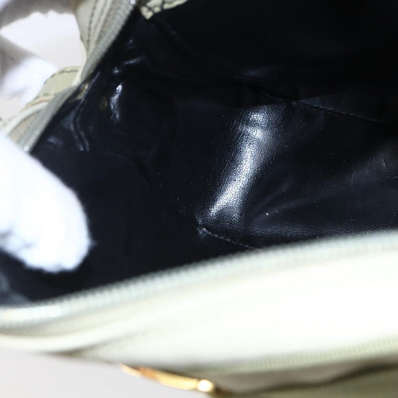 Salvatore Ferragamo Shoulder Bag Suede Green Gold Auth BA6587