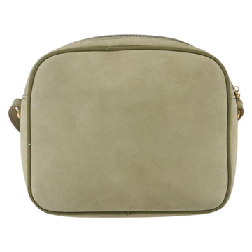 Salvatore Ferragamo Shoulder Bag Suede Green Gold Auth BA6587 - 0