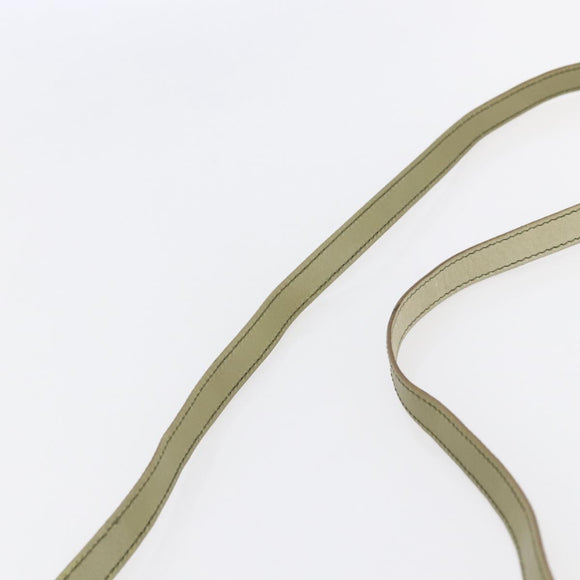 Salvatore Ferragamo Shoulder Bag Suede Green Gold Auth BA6587