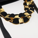 Salvatore Ferragamo Vala Hand Bag Canvas 2way Navy Gold Auth BA6589-7