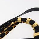 Salvatore Ferragamo Vala Hand Bag Canvas 2way Navy Gold Auth BA6589-14