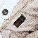 Salvatore Ferragamo Vala Tote Bag Leather White Gold Auth BA6591-17