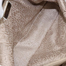 Salvatore Ferragamo Vala Tote Bag Leather White Gold Auth BA6591-11