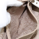 Salvatore Ferragamo Vala Tote Bag Leather White Gold Auth BA6591-21