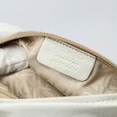 Salvatore Ferragamo Vala Tote Bag Leather White Gold Auth BA6591-12