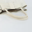 Salvatore Ferragamo Vala Tote Bag Leather White Gold Auth BA6591-7