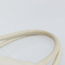 Salvatore Ferragamo Vala Tote Bag Leather White Gold Auth BA6591-8