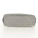 Salvatore Ferragamo Gancini Tote Bag Leather Silver Auth BA6592-7