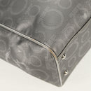 Salvatore Ferragamo Gancini Tote Bag Leather Silver Auth BA6592-15