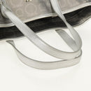 Salvatore Ferragamo Gancini Tote Bag Leather Silver Auth BA6592-9
