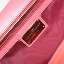 Salvatore Ferragamo Chain Vala Shoulder Bag Enamel Orange Gold Auth BA6593-18