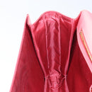 Salvatore Ferragamo Chain Vala Shoulder Bag Enamel Orange Gold Auth BA6593-20