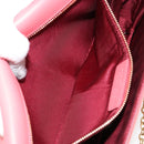 Salvatore Ferragamo Chain Vala Shoulder Bag Enamel Orange Gold Auth BA6593-21