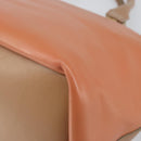 Chloe Bailey Hand Bag Leather 2way Orange Gold Auth BA6594-9