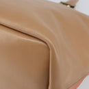 Chloe Bailey Hand Bag Leather 2way Orange Gold Auth BA6594-15