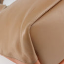 Chloe Bailey Hand Bag Leather 2way Orange Gold Auth BA6594-16