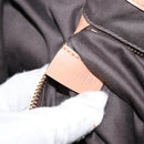 Chloe Bailey Hand Bag Leather 2way Orange Gold Auth BA6594-12