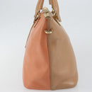 Chloe Bailey Hand Bag Leather 2way Orange Gold Auth BA6594-4