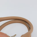 Chloe Bailey Hand Bag Leather 2way Orange Gold Auth BA6594-8