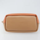Chloe Bailey Hand Bag Leather 2way Orange Gold Auth BA6594-5