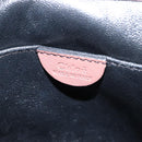 Chloe Chain Elsie Shoulder Bag Leather Pink Gold Auth BA6595-16