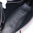 Chloe Chain Ray Shoulder Bag Leather Red Gold Auth BA6596-11