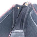 Chloe Chain Ray Shoulder Bag Leather Red Gold Auth BA6596-20