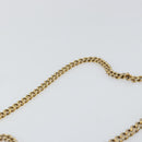 Chloe Chain Ray Shoulder Bag Leather Red Gold Auth BA6596-8