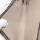 Chloe Chain Fay Shoulder Bag Leather Beige Gold Auth BA6597-11