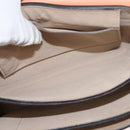 Chloe Chain Fay Shoulder Bag Leather Beige Gold Auth BA6597-22