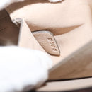 Chloe Chain Fay Shoulder Bag Leather Beige Gold Auth BA6597-12