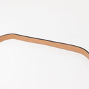 Chloe Chain Fay Shoulder Bag Leather Beige Gold Auth BA6597-14