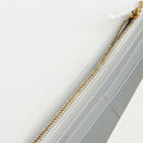 VERSACE Chain Shoulder Bag Leather White Gold Auth BA6599-18