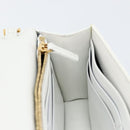 VERSACE Chain Shoulder Bag Leather White Gold Auth BA6599-19