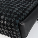 BALLY Hand Bag Leather Black Gold Auth BA6600-15