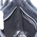 BALLY Hand Bag Leather Black Gold Auth BA6600-21