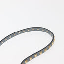 VALENTINO Hand Bag Leather 2way Blue Gold Auth BA6602-9