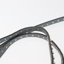 VALENTINO Hand Bag Leather 2way Blue Gold Auth BA6602-14