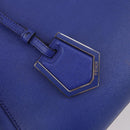FENDI Petite 2Jours Hand Bag Leather 2way Blue Silver Auth BA6607-18