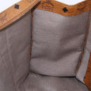 MCM Logogram Vicetos Tote Bag PVC Leather Brown Gold Auth BA6608-19