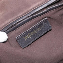 SAINT LAURENT Easy Mini Boston Bag Leather Gold Auth BA6609-17