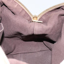 SAINT LAURENT Easy Mini Boston Bag Leather Gold Auth BA6609-19