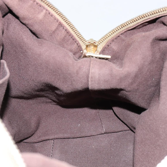 SAINT LAURENT Easy Mini Boston Bag Leather Gold Auth BA6609