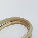 SAINT LAURENT Easy Mini Boston Bag Leather Gold Auth BA6609-8